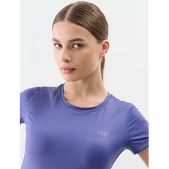 4F koszulka damska bezrękawnik treningowy 4FRSS25TFTSF1235 niebieska, Kolor: niebieski, Rozmiar: M, 4 zdjęcie