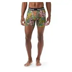 Smartwool bokserki męskie Merino Print Boxer Brief - Fern Green Aloha Forest, Rozmiar: S