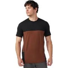 Smartwool T-shirt męski MTB Short Sleeve Merino Sable Brown-Black, Rozmiar: L