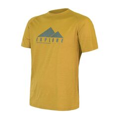 Sensor T-shirt męski Merino Air mustard Explore, Rozmiar: XXL