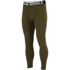 Mons Royale legginsy męskie Cascade Merino Base Layer Legging - Dark Olive, Kolor: oliwkowy, Rozmiar: M