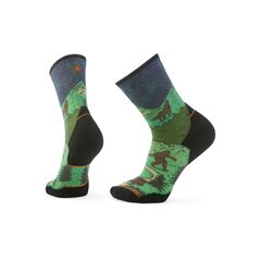 Smartwool skarpetki unisex Trail Run Merino Crew Print