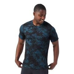 Smartwool T-shirt męski Merino Short Sleeve Tee - Twilight Blue Mountain, Rozmiar: S