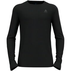 ODLO Koszulka męska BL TOP crew neck l/s MERINO 200 szara, Kolor: czarny, Rozmiar: S