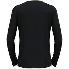 ODLO Koszulka męska BL TOP crew neck l/s MERINO 200 szara, Kolor: czarny, Rozmiar: S, 2 zdjęcie