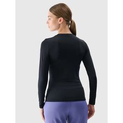 4F longsleeve damski koszulka z długim rękawem do ćwiczeń 4FRSS25TFLOF324 czarna, Kolor: czarny, Rozmiar: M, 3 zdjęcie