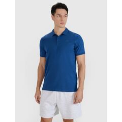 4F koszulka męska bawełniane polo 4FWMM00TPTSM367 granatowa, Kolor: granatowy, Rozmiar: S