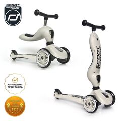 SCOOTANDRIDE Highwaykick 1 2w1 Jeździk i hulajnoga 1-5 lat szara