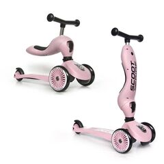 SCOOTANDRIDE Highwaykick 1 2w1 Jeździk i hulajnoga 1-5 lat różowa