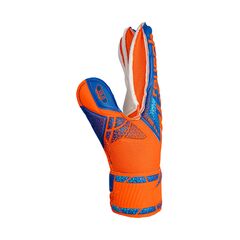 REUSCH rękawice bramkarskie Attrakt Solid Finger Support Junior, Kolor: pomarańczowy, Rozmiar: 5, 4 zdjęcie