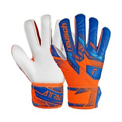 REUSCH rękawice bramkarskie Attrakt Solid Finger Support Junior, Kolor: pomarańczowy, Rozmiar: 5