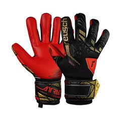 REUSCH rękawice bramkarskie Attrakt Freegel Silver Junior, Kolor: czarny, Rozmiar: 6