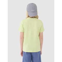 4F t-shirt bawełniany koszulka chłopięca 4FJWSS25TTSHM2186 zielona, Kolor: zielony, Rozmiar: 140, 4 zdjęcie
