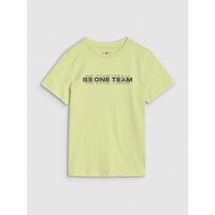 4F t-shirt bawełniany koszulka chłopięca 4FJWSS25TTSHM2186 zielona, Kolor: zielony, Rozmiar: 140, 5 zdjęcie