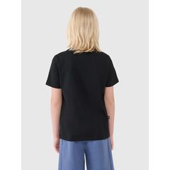 4F t-shirt bawełniany koszulka chłopięca 4FJWSS25TTSHM2186 czarna, Kolor: czarny, Rozmiar: 152, 4 zdjęcie
