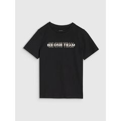 4F t-shirt bawełniany koszulka chłopięca 4FJWSS25TTSHM2186 czarna, Kolor: czarny, Rozmiar: 140, 5 zdjęcie