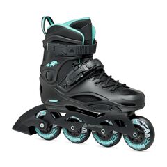ROLLERBLADE RB80 rolki damskie do jazdy slalomowej czarne/niebieskie