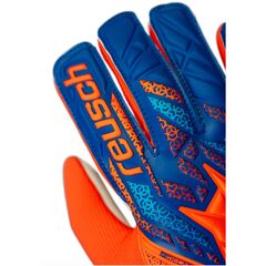 REUSCH rękawice bramkarskie Attrakt Starter Solid Junior, Kolor: pomarańczowy, Rozmiar: 7, 5 zdjęcie