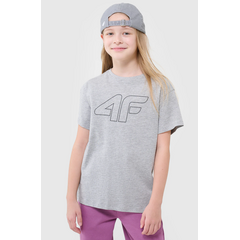 4F koszulka sportowa t-shirt 4FJWMM00TTSHF2333 szara, Kolor: szary, Rozmiar: 164