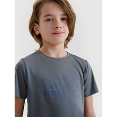 4F koszulka sportowa t-shirt 4FJWSS25TFTSM1212 szara