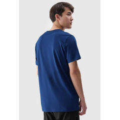 4F t-shirt męski koszulka bawełniana 4FWMM00TTSHM2256 niebieska, Kolor: niebieski, Rozmiar: S, 3 zdjęcie