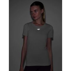 4F koszulka damska do biegania z odblaskami F0953 szara, Kolor: szary, Rozmiar: M/L, 4 zdjęcie