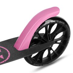 NILS EXTREME hulajnoga młodzieżowa z kauczukowymi kołami HM1302 czarna/różowa, Kolor: różowa, Waga: 4kg, 5 zdjęcie