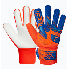 REUSCH rękawice bramkarskie Attrakt Starter Solid Junior, Kolor: pomarańczowy, Rozmiar: 7,5