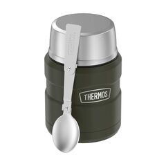 THERMOS termos na jadzenie z składaną łyżeczką zielony