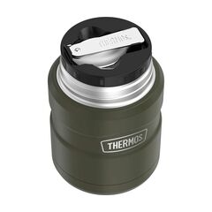 THERMOS termos na jadzenie z składaną łyżeczką zielony