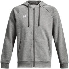 UNDER ARMOUR bluza dresowa męska rozpinana Rival Fleece FZ szara, Kolor: szary, Rozmiar: M