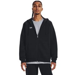 UNDER ARMOUR bluza dresowa męska rozpinana Rival Fleece FZ czarna, Kolor: czarny, Rozmiar: L