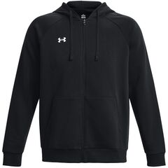 UNDER ARMOUR bluza dresowa męska rozpinana Rival Fleece FZ czarna, Kolor: czarny, Rozmiar: M
