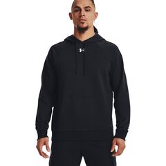 UNDER ARMOUR bluza dresowa męska z kapturem Rival Fleece czarna, Kolor: czarny, Rozmiar: L