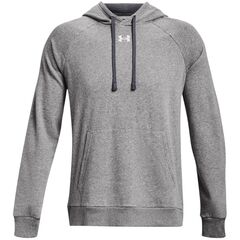 UNDER ARMOUR bluza dresowa męska z kapturem Rival Fleece szara, Kolor: szary, Rozmiar: S, 2 zdjęcie