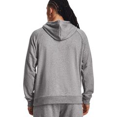 UNDER ARMOUR bluza dresowa męska z kapturem Rival Fleece szara, Kolor: szary, Rozmiar: S, 4 zdjęcie