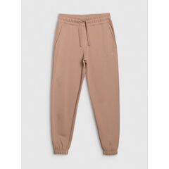 4F spodnie dresowe damskie bawełniane 4FWSS25TTROF0993 beżowe, Kolor: beżowy, Rozmiar: XS, 5 zdjęcie