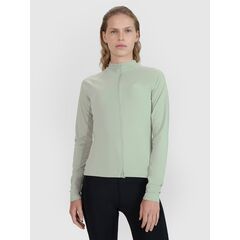 4F koszulka damska rowerowa rozpinana 4FWSS25TFLOF343 turkusowa, Kolor: zielony, Rozmiar: XS