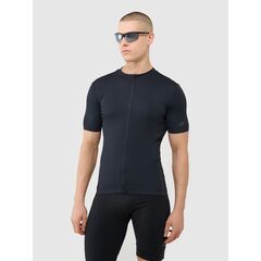 4F t-shirt męski koszulka rowerowa rozpinana męska 4FWSS25TFTSM1285 czarna, Kolor: czarny, Rozmiar: S
