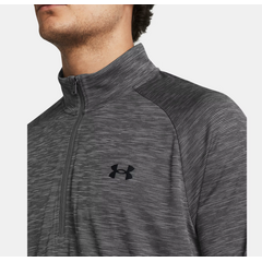 UNDER ARMOUR koszulka z długim rękawem longsleeve z zamkiem UA Tech szara, Kolor: szary, Rozmiar: L, 4 zdjęcie