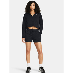 UNDER ARMOUR spodenki dresowe damskie Rival Fleece czarne, Kolor: czarny, Rozmiar: L, 4 zdjęcie