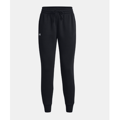 UNDER ARMOUR spodnie dresowe damskie treningowe joggery Rival Fleece czarny, Kolor: czarny, Rozmiar: L, 3 zdjęcie