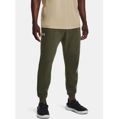 UNDER ARMOUR spodnie dresowe męskie joggery Rival Fleece zielone, Kolor: zielony, Rozmiar: M