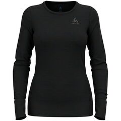 ODLO Koszulka damska BL TOP crew neck l/s MERINO 200 czarna, Kolor: czarny, Rozmiar: M, 2 zdjęcie