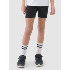 4F komplet dziecięcy dla dziewczynki na w-f koszulka, spodenki i worek na buty 4FJWSS25TAPSF024, Kolor: czarny, Rozmiar: 158/164, 5 zdjęcie