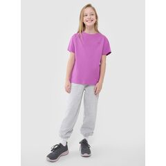 4F koszulka dziecięca t-shirt bawełniany 4FJWSS25TTSHF2326 różowa, Kolor: różowy, Rozmiar: 164, 3 zdjęcie