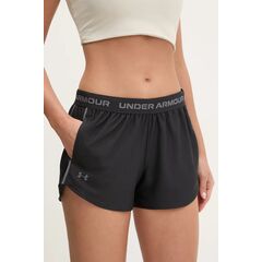 UNDER ARMOUR spodenki treningowe damskie Tech Play Up czarne, Kolor: czarny, Rozmiar: L