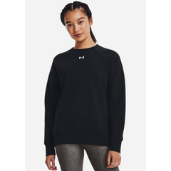 UNDER ARMOUR bluza damska dresowa  Rival Fleece Crew czarna, Kolor: czarny, Rozmiar: L