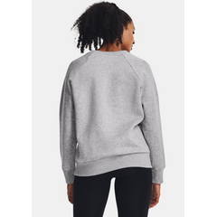 UNDER ARMOUR bluza damska dresowa  Rival Fleece Crew szara, Kolor: szary, Rozmiar: L, 5 zdjęcie