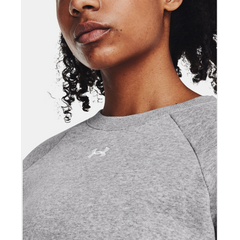 UNDER ARMOUR bluza damska dresowa  Rival Fleece Crew szara, Kolor: szary, Rozmiar: L, 6 zdjęcie